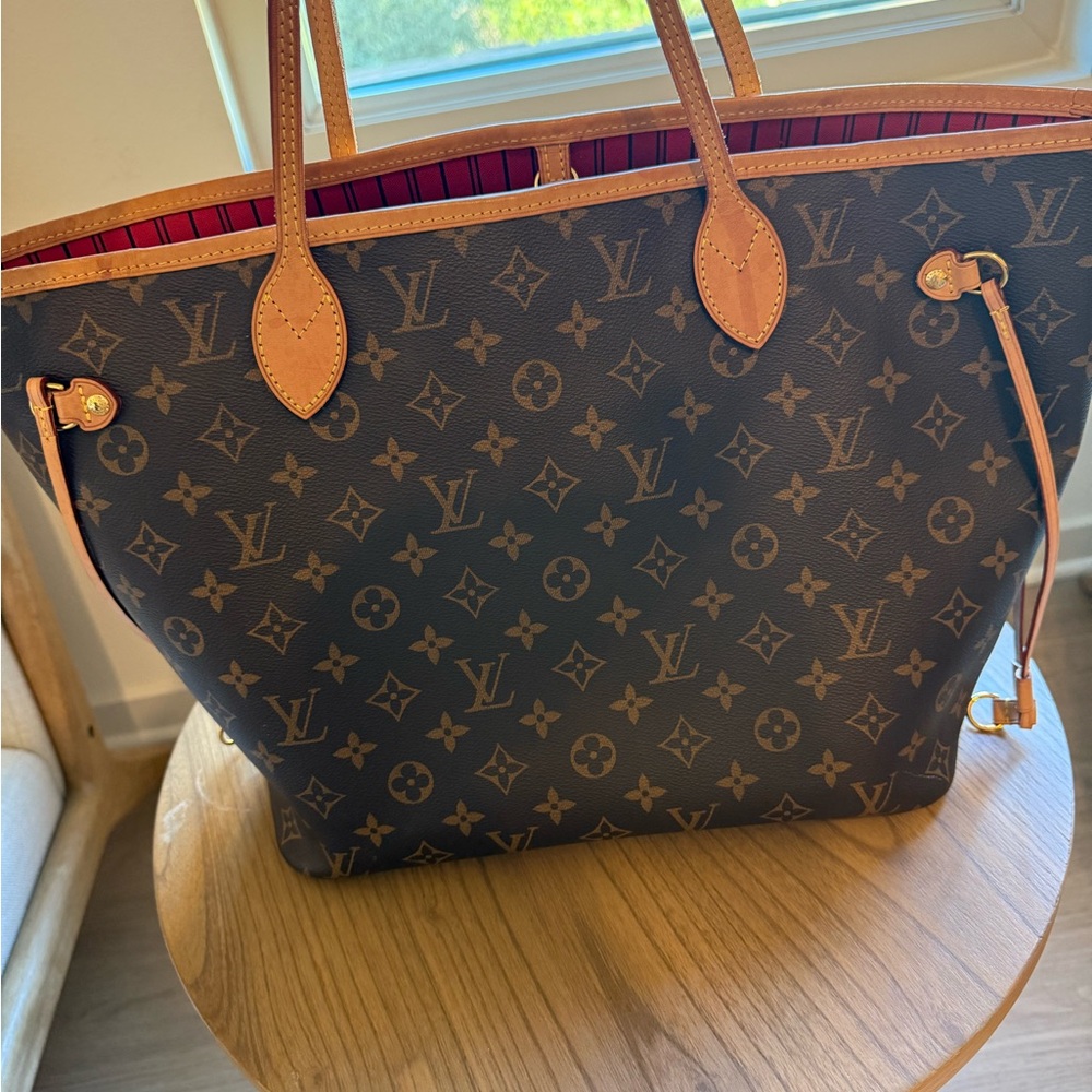 Louis Vuitton Brown Neverfull Tote Bag Iconic Monogram - Picture 7 of 12